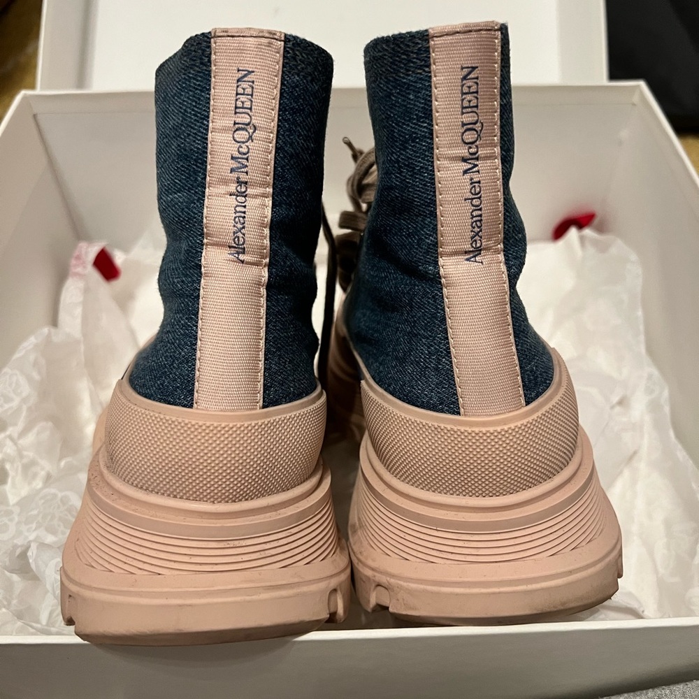 Denim Alexander McQueen boot - Picture 2 of 4